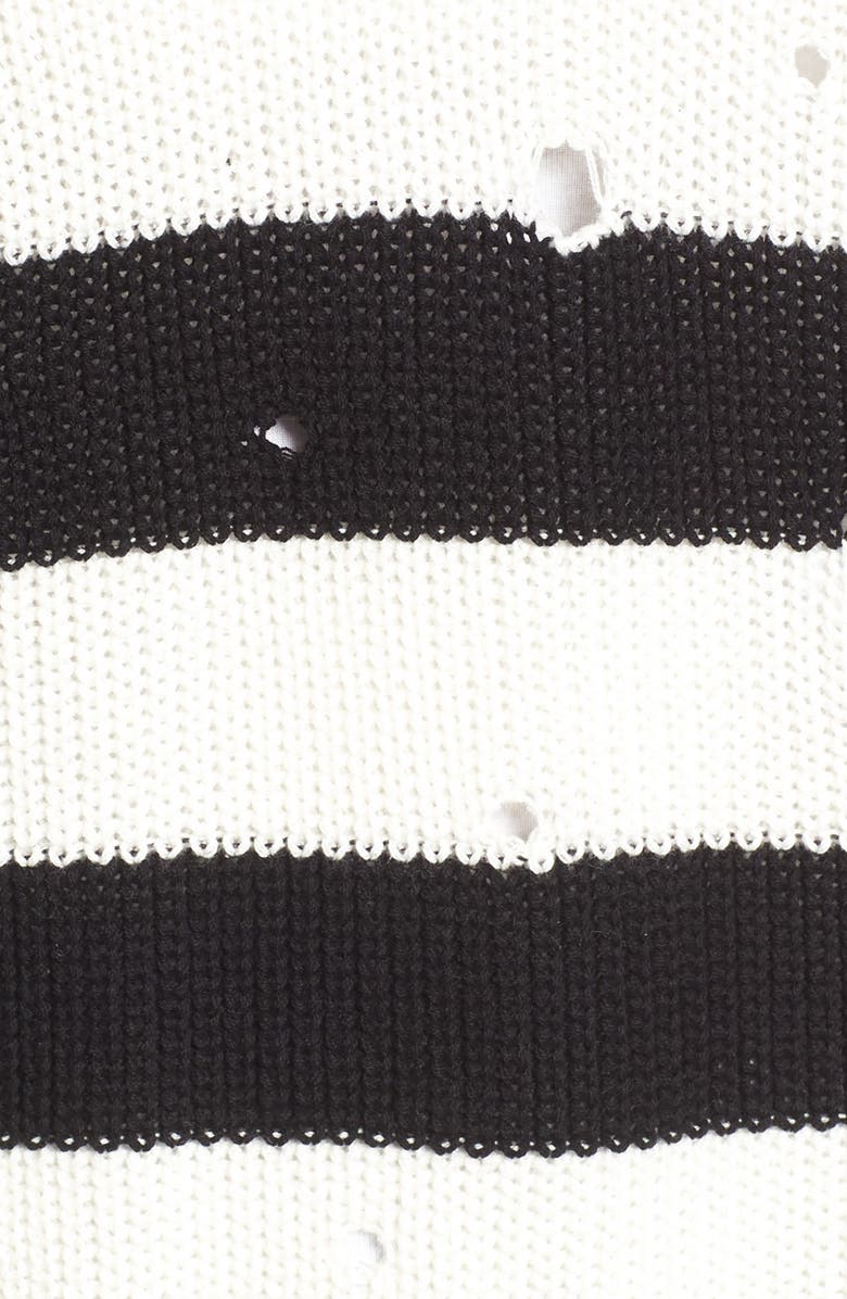 BP. Decontructed Stripe Cotton Pullover, Alternate, color,