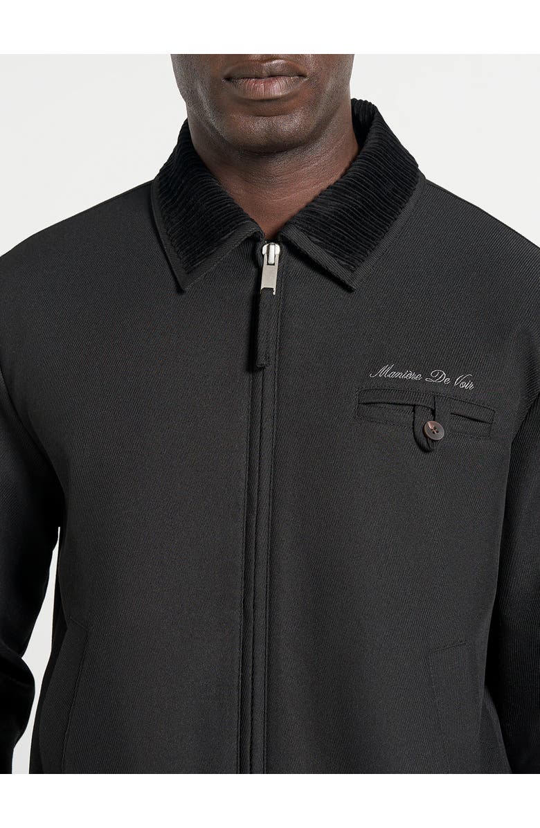 Manière De Voir Kilian Unisex Twill Signature Jacket, Alternate, color, Black