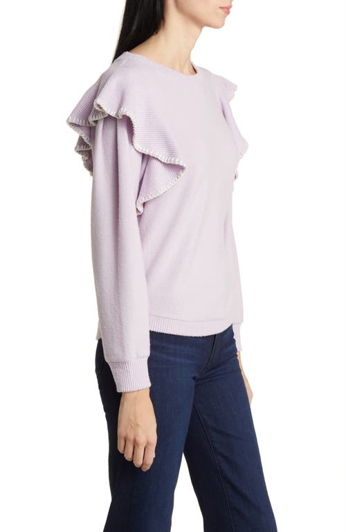 Wit & Wisdom Ruffle Crewneck Sweater