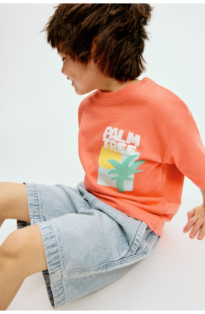 H&M Denim Shorts, Alternate, color, Light Denim Blue