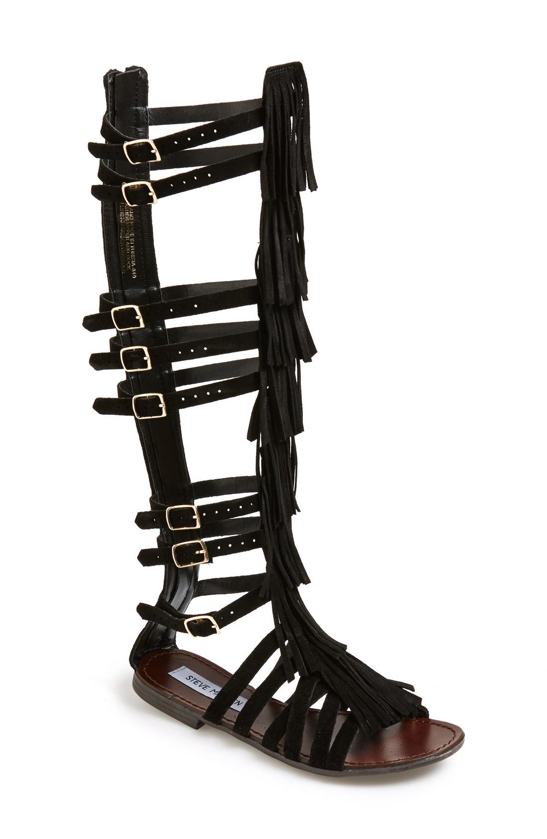 Steve Madden 'Villano' Gladiator Sandal, Main, color, 