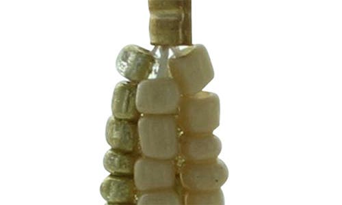 Olivia Welles Daphne Beaded Double Drop Earrings In Green