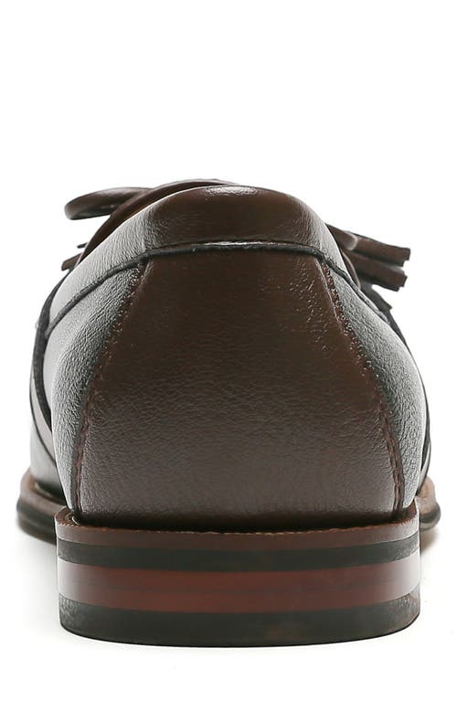 Tommy Hilfiger Sphan Kiltie Fringe Tassel Loafer In Black/dark Brown