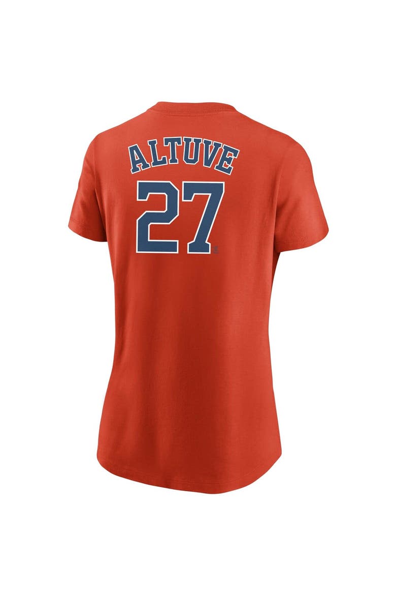 Women's Nike Jose Altuve Orange Houston Astros Name & Number T-Shirt, Alternate, color, Orange