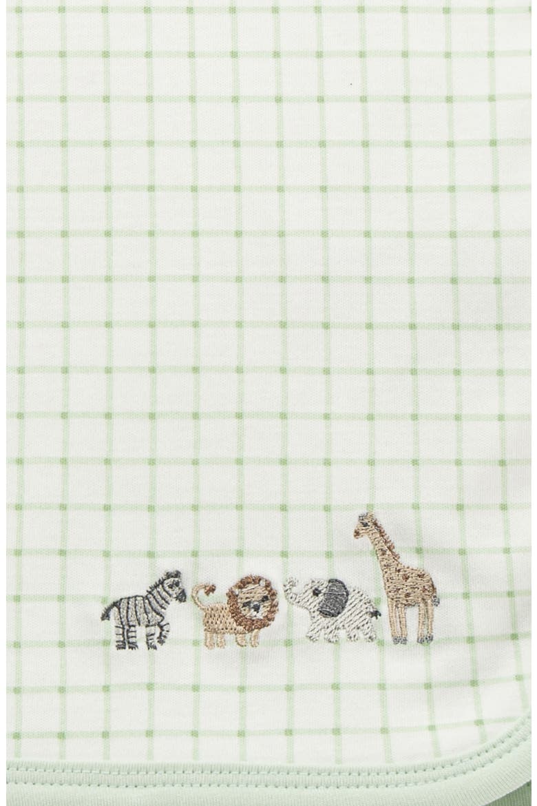 Jungle Embroidered Baby Blanket (Nordstrom Exclusive), Alternate, color, GREEN