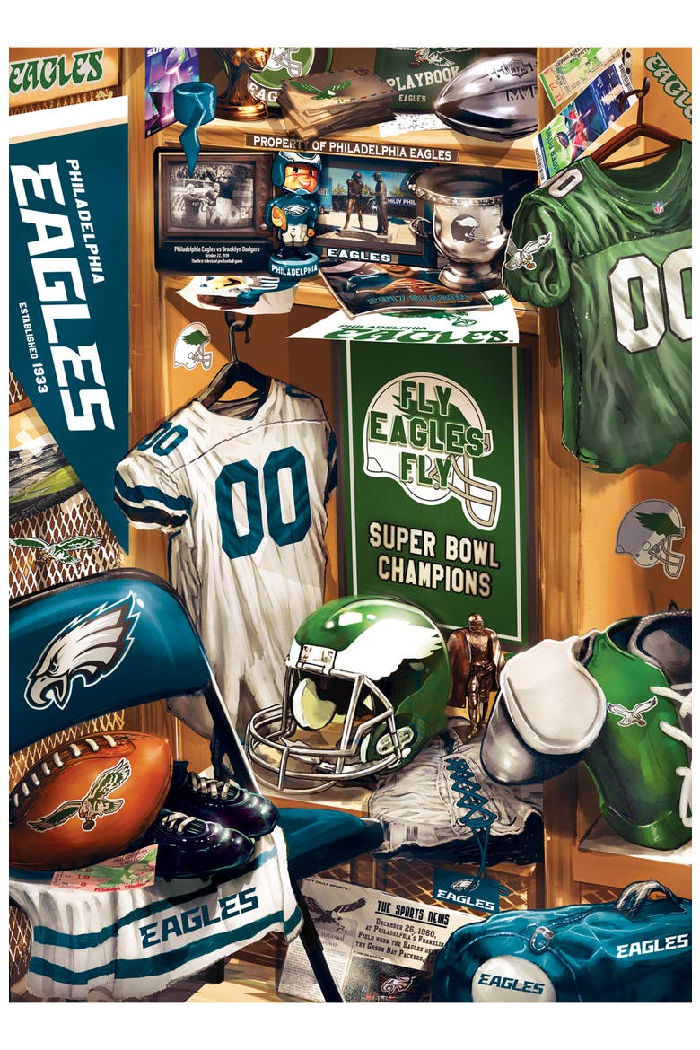 Philadelphia Eagles Locker 500pc Puzzle, Alternate, color, Multicolor