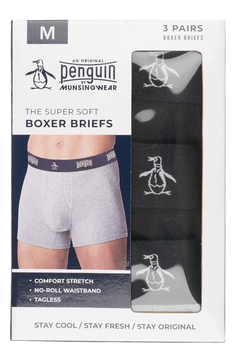 Original Penguin Super Soft 3-Pack Boxer Briefs, Alternate, color, Grey