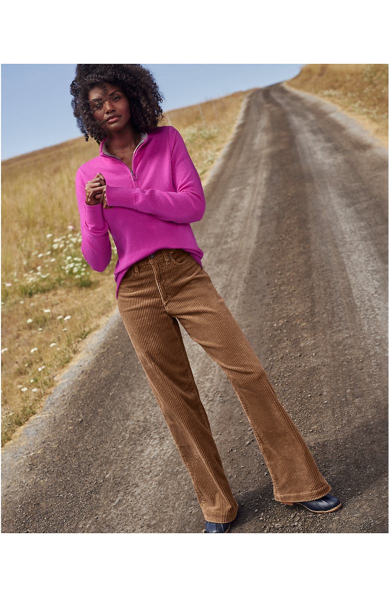 Lands' End High Rise Wide Leg Corduroy Pants, Alternate, color, 