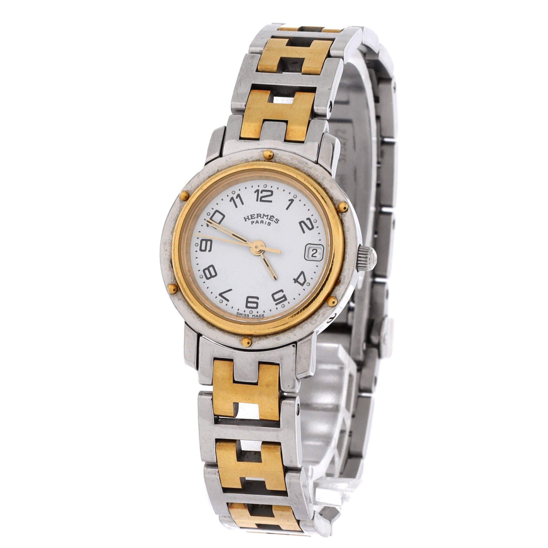 Clipper Quartz Watch Stainless Steel with Plated Metal 24, Alternate, color, Metallic Silver