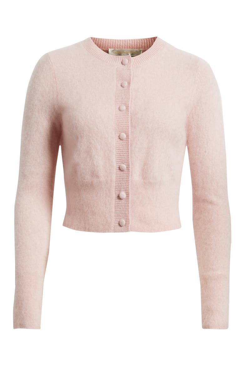 Adeanne Cashmere Cardigan, Alternate, color, LILAC