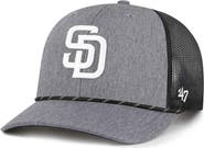 '47 Men's '47 Charcoal San Diego Padres Carbon Rope Trucker Adjustable Hat