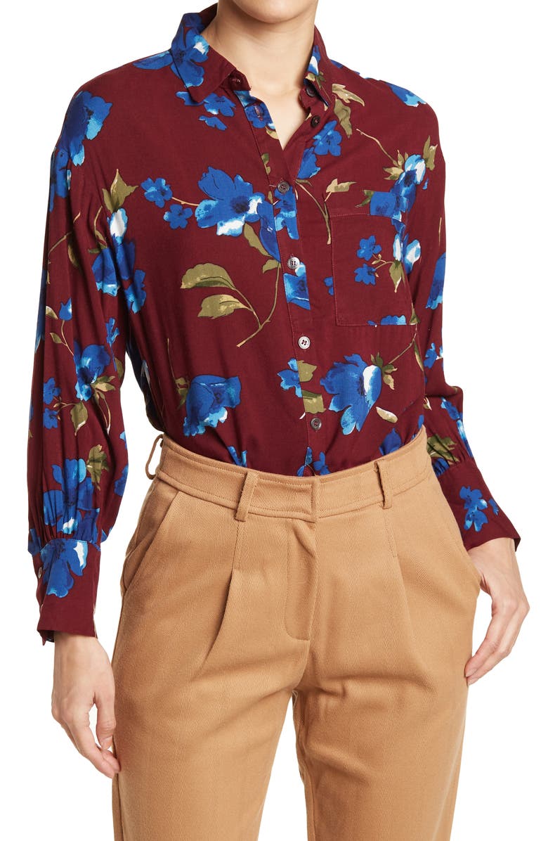 FRNCH Carolie Woven Top, Main, color, 