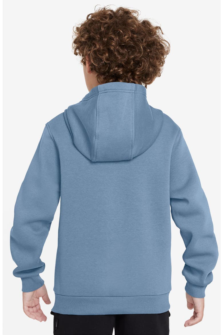 Kids' Club Fleece Hoodie, Alternate, color, WORK BLUE/ WHITE