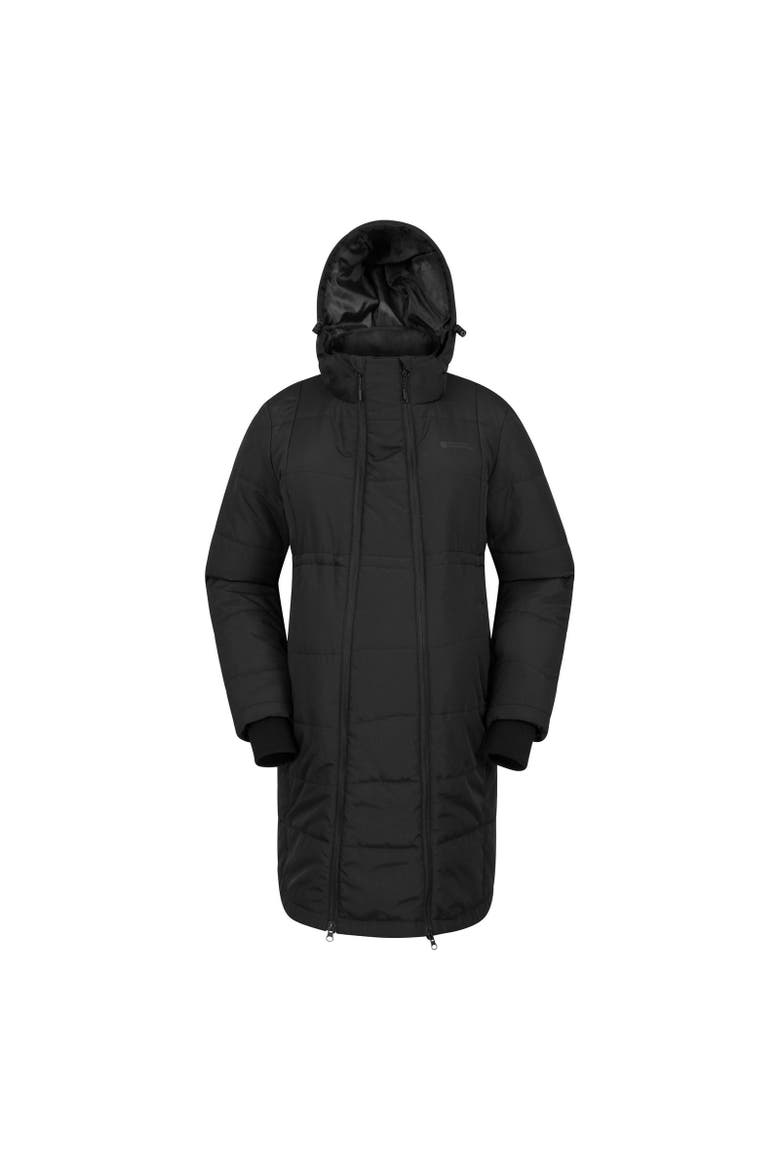 Amethyst Long Maternity Padded Jacket, Main, color, Black
