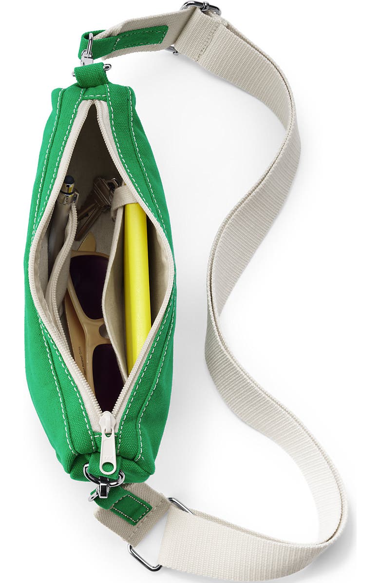 Lands' End Canvas Crescent Crossbody Bag, Alternate, color,