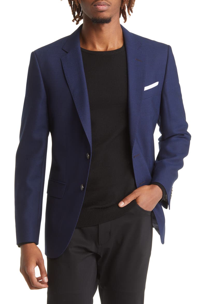 Hutson Slim Fit Navy Wool Sport Coat, Main, color, NVY