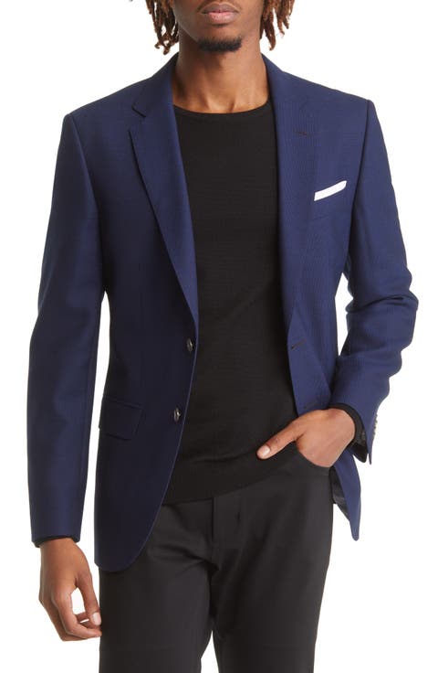 Hutson Slim Fit Navy Wool Sport Coat