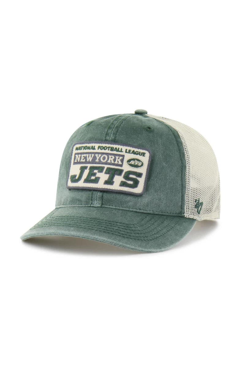 '47 Men's '47  Green New York Jets Canteen Relaxed Trucker Adjustable Hat, Main, color, 