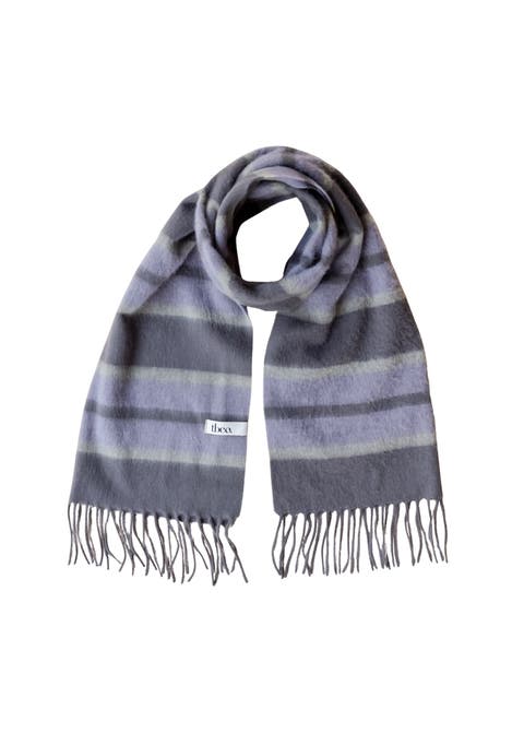 Lambswool Geomteric Pattern Oversized Scarf