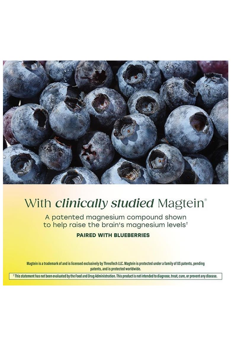 Magnesium L-Threonate, Clinically Studied Magtein, Cognitive Support, Vegan, 90 Capsules, Alternate, color, None
