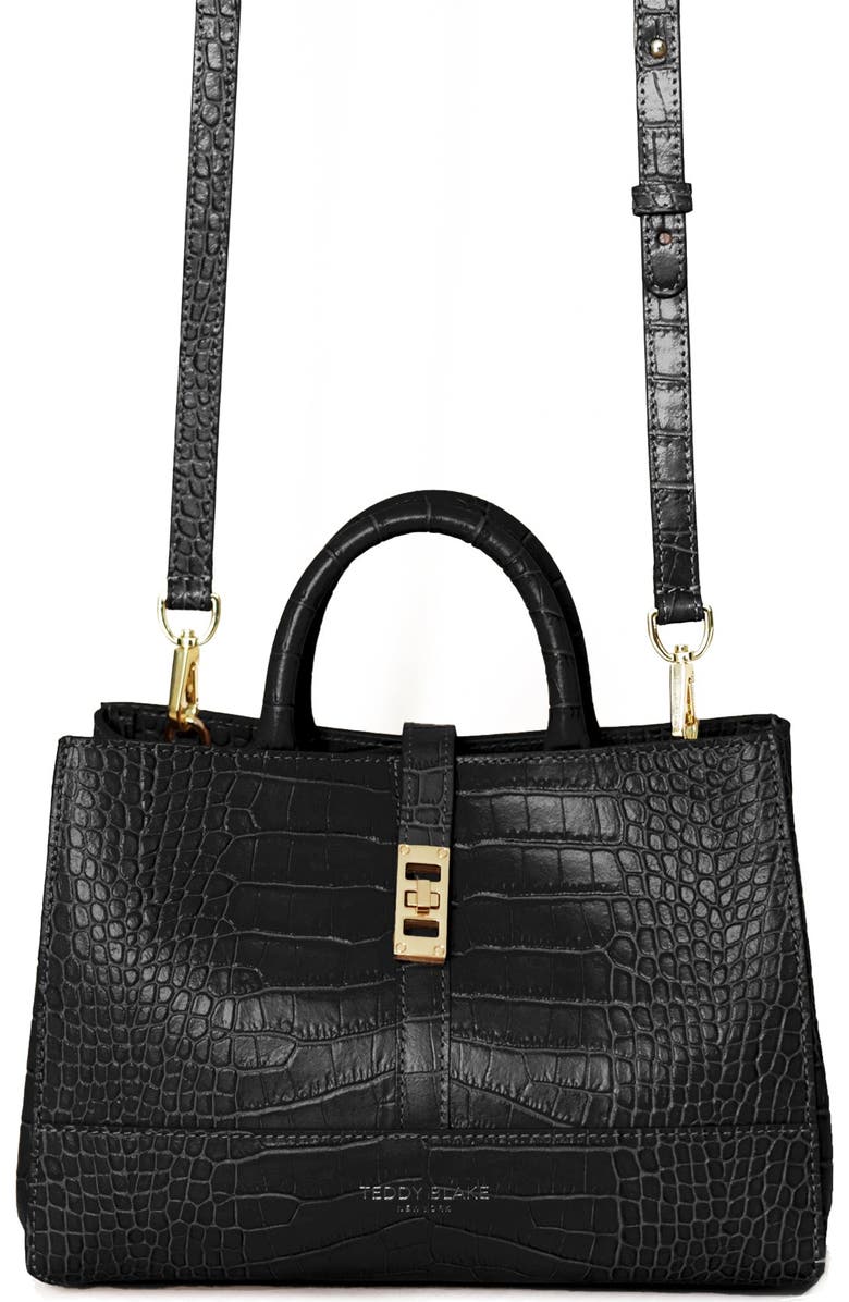 Teddy Blake Lola Croco 10", Alternate, color, Black
