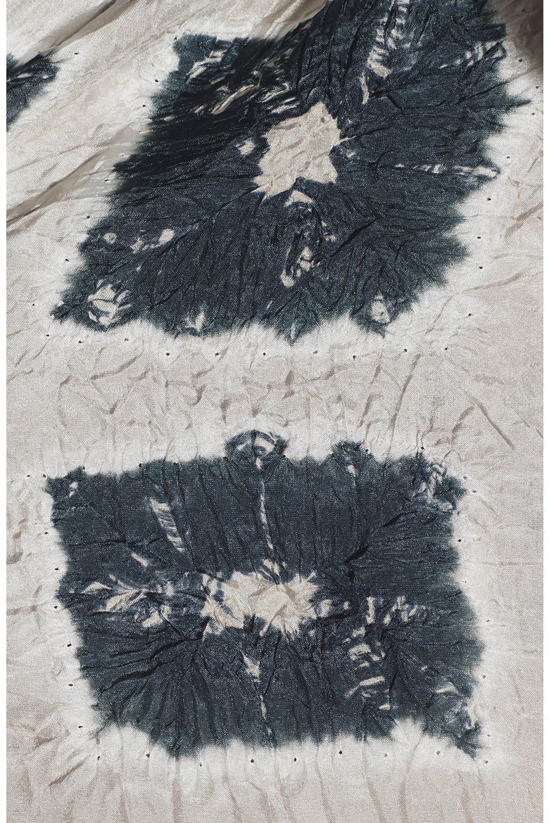 Tie Dye Silk Scarf, Alternate, color, BARK
