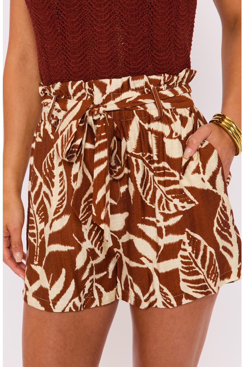 Daybreak Printed Pocket Shorts, Alternate, color, DARK BROWN