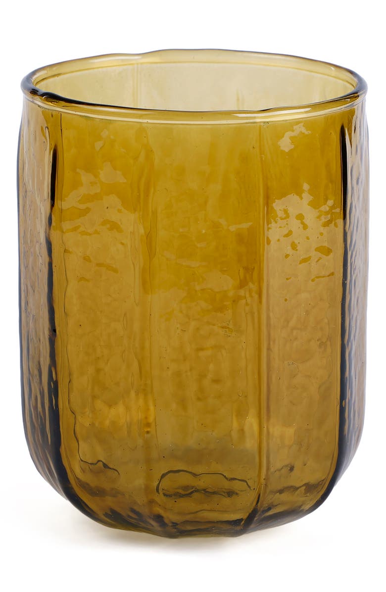 Casa Amarosa Hammered Glass Cup, Main, color, Brown