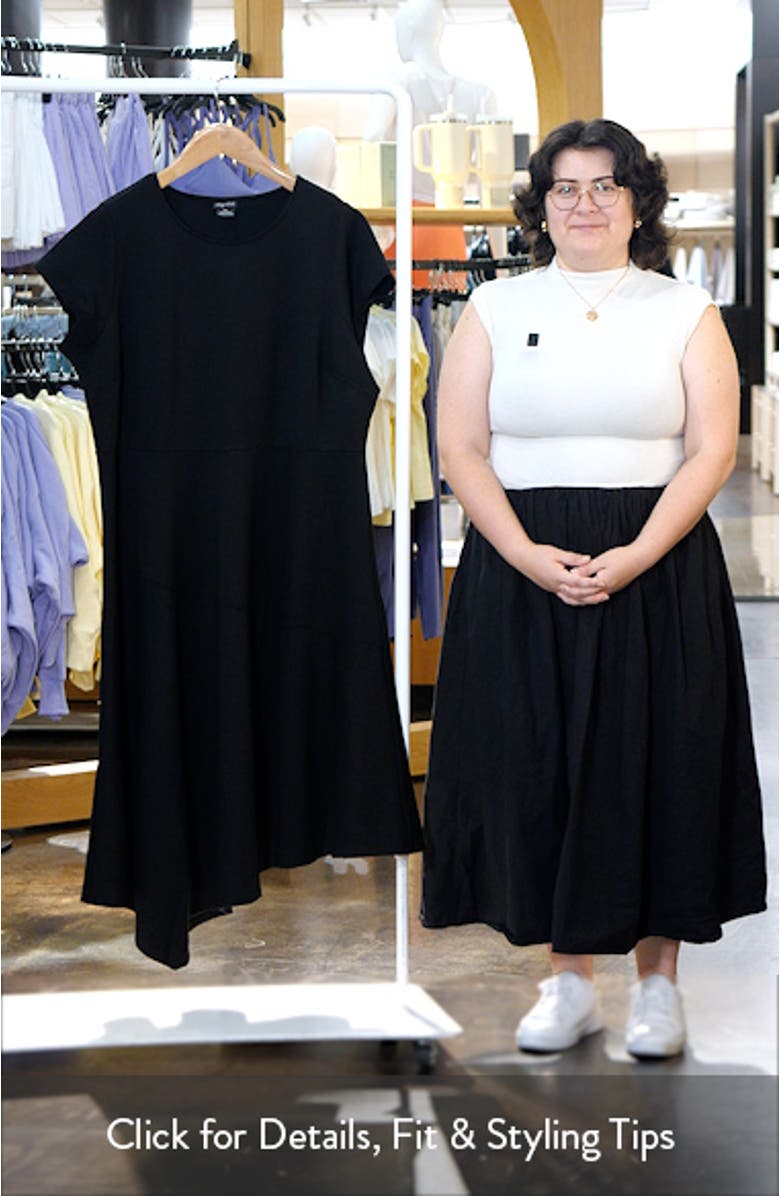 Asymmetric Ponte Knit Dress, sales video thumbnail