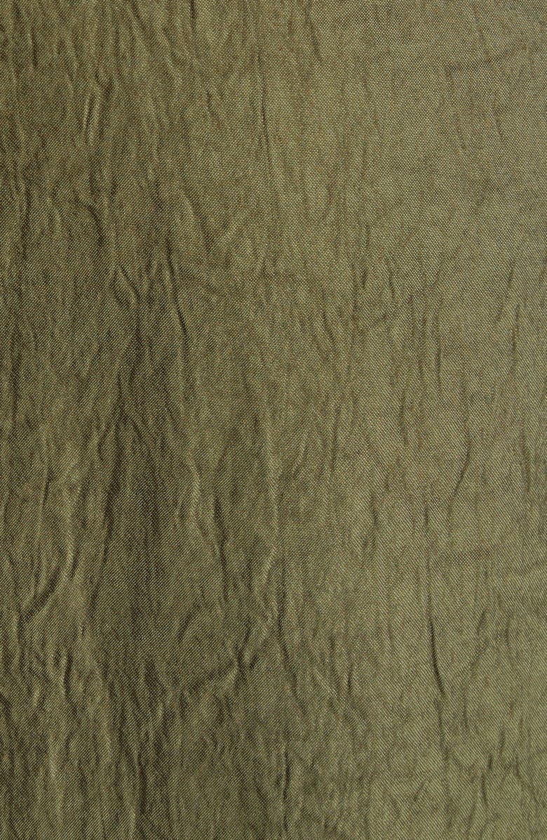 Jason Wu Collection Crinkled Satin Straight Leg Trousers, Alternate, color, Dark Fern