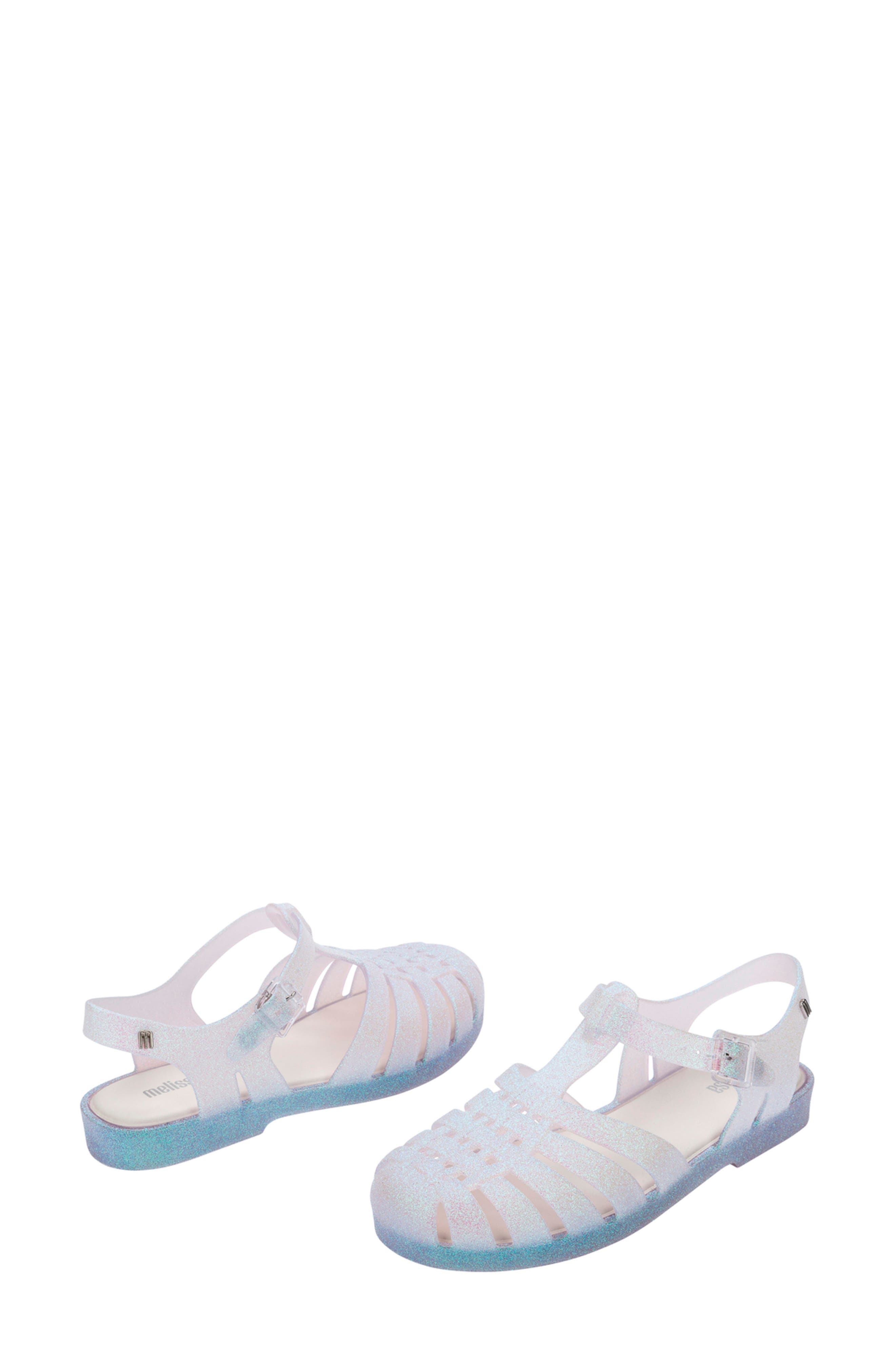 Melissa Possession Glitter Fisherman Sandal, Alternate, color, Glitter Clear