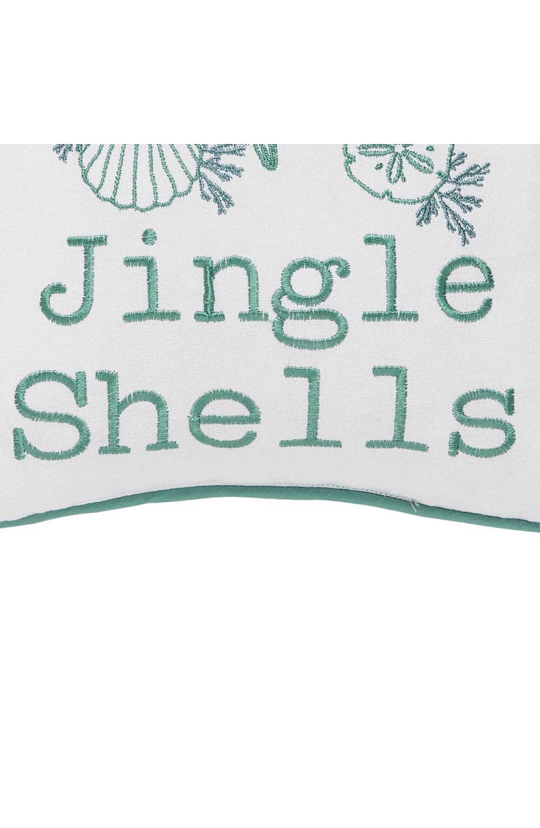 C&F Home Jingle Shells Christmas Pillow, 10" x 10", Alternate, color, 