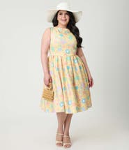 Unique Vintage Plus Size Livvie Swing Dress