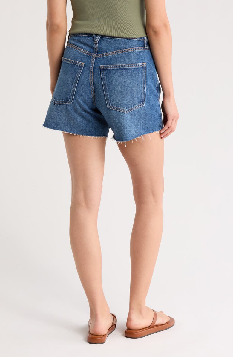 Veronica Beard Ellis Mid Rise Cutoff Denim Shorts, Alternate, color, Stoned Bright Blue
