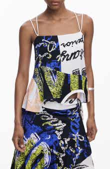 Desigual Asymmetric Strappy Camisole