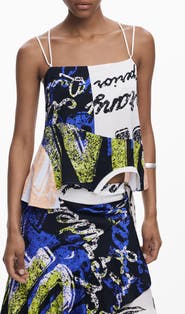 Desigual Asymmetric Strappy Camisole