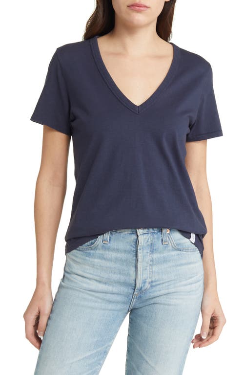 Rag & Bone The Slub V-neck Organic Pima Cotton T-shirt In Salute