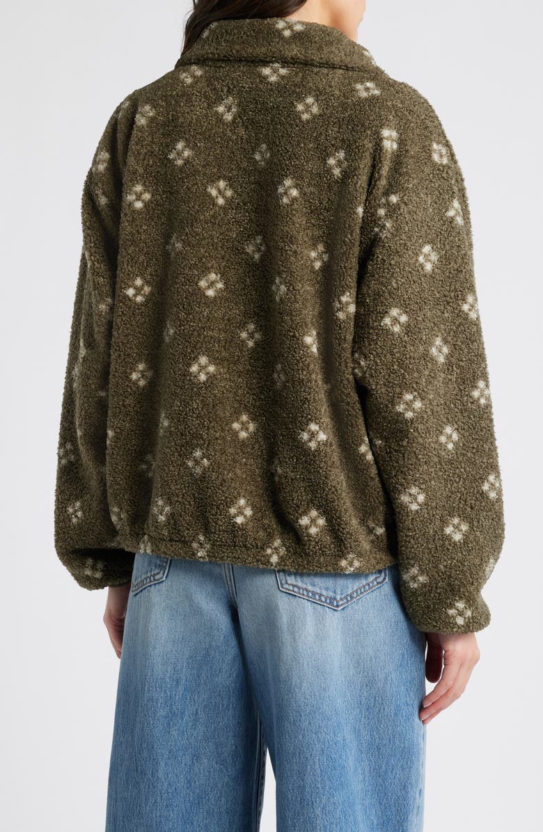 Treasure & Bond Geo Print Half Zip Fleece Pullover, Alternate, color, 