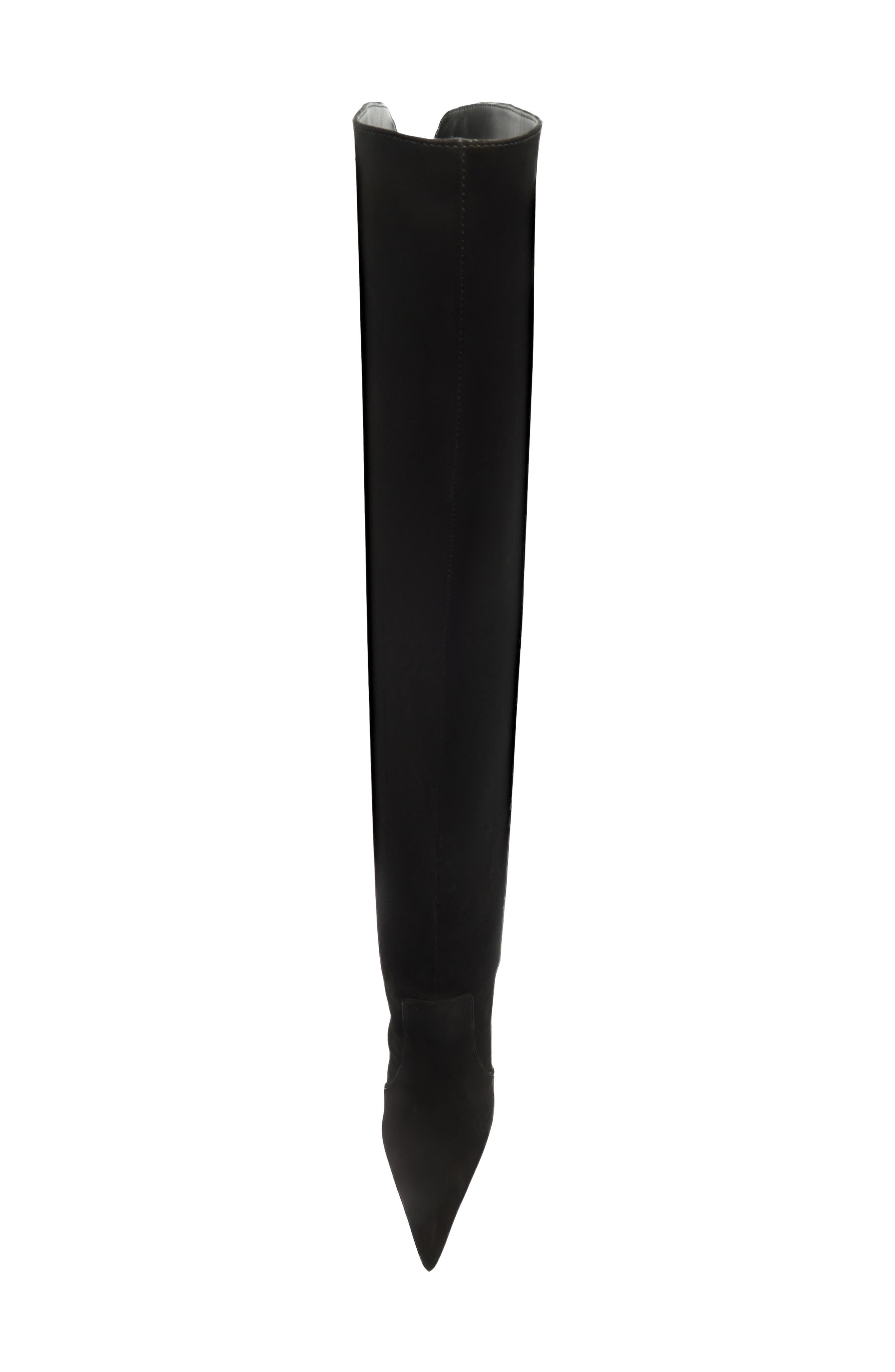 Mikki Over the Knee Boot, Alternate, color, BLACK SUEDE