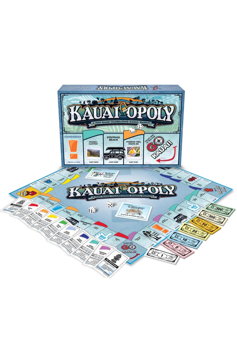 Kauai Opoly Board Game, Alternate, color, Multicolored