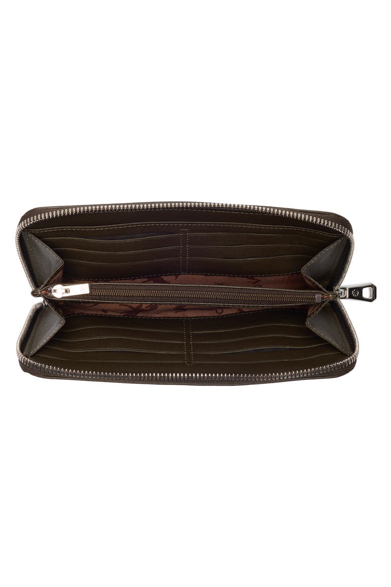 Le Pilage Cuir Zip Wallet, Alternate, color, KHAKI