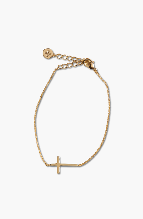 Waterproof Sideways Cross Bracelet