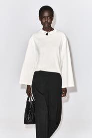 COS Brushed-Cotton Long-Sleeved T-Shirt