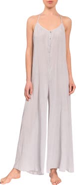 Everyday Ritual Kaitlyn Wide Leg Sleep Jumpsuit