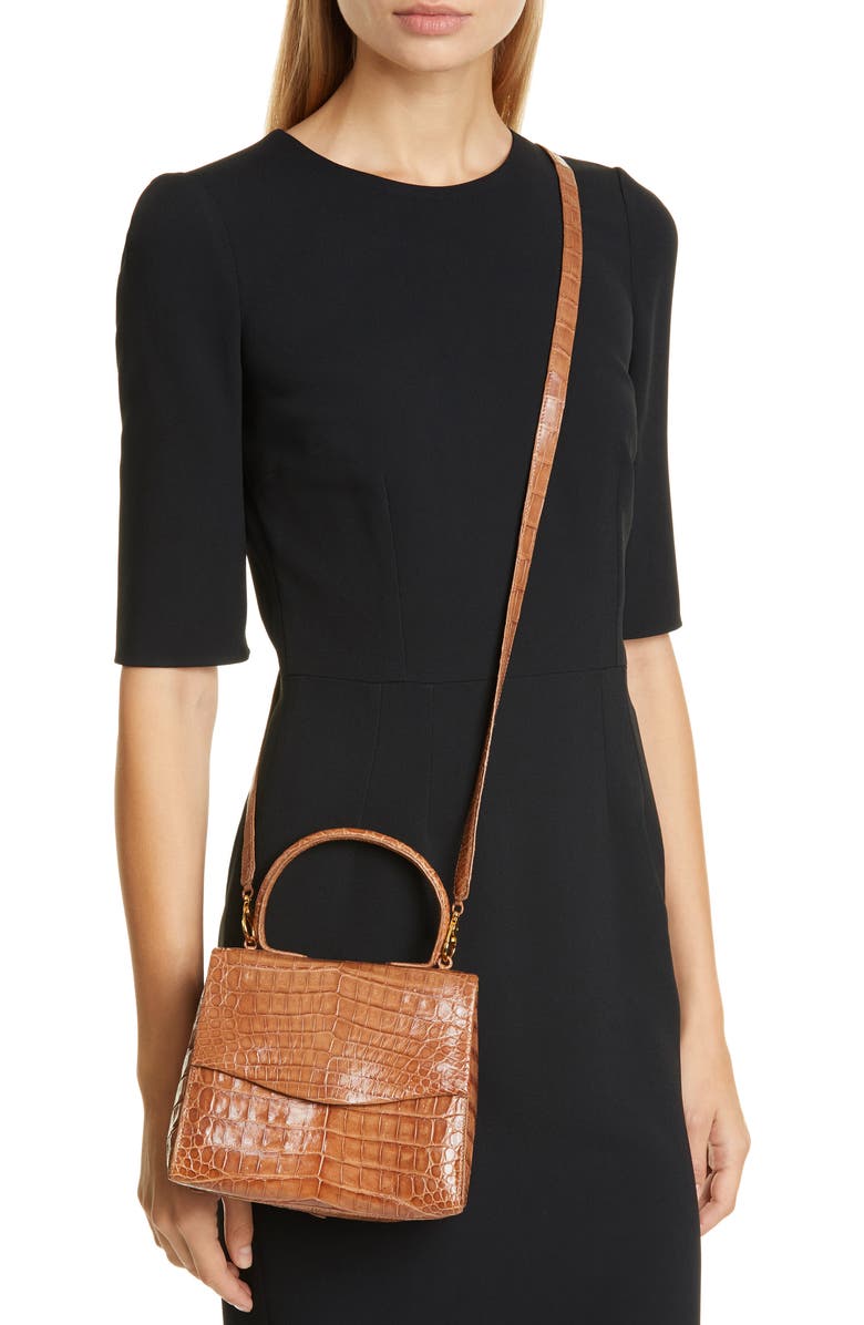 Nancy Gonzalez Lolita Genuine Crocodile Top Handle Bag, Alternate, color,