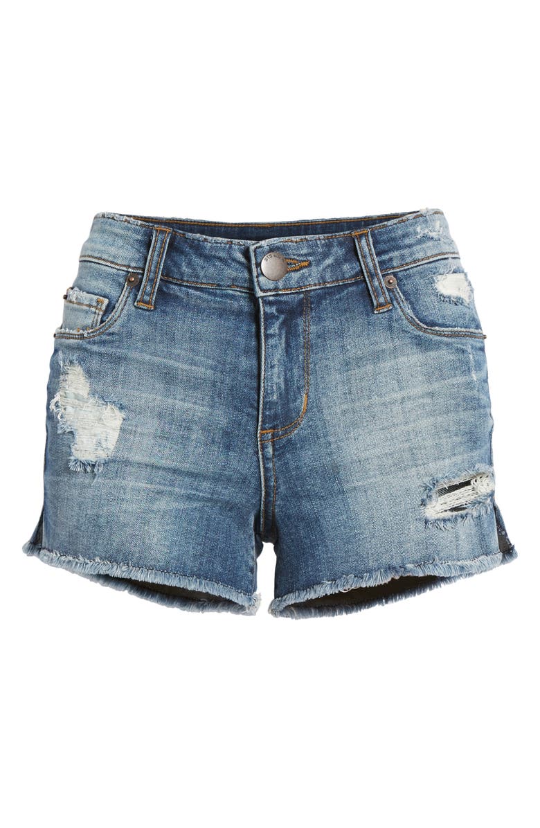 STS Blue Boyfriend Distressed Denim Shorts, Alternate, color, 