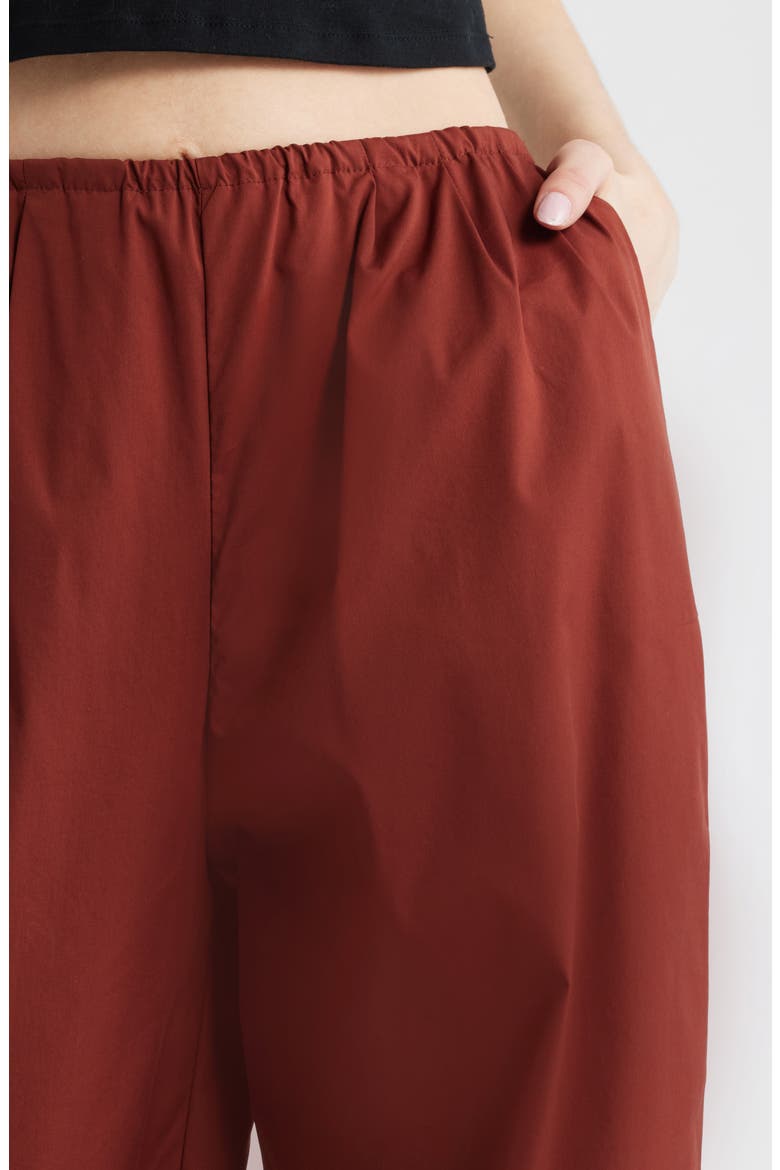Stretch Cotton Joggers, Alternate, color, BURNT ORANGE