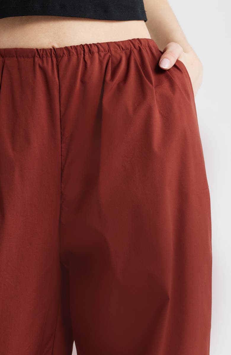 MANGO Stretch Cotton Joggers, Alternate, color, Burnt Orange