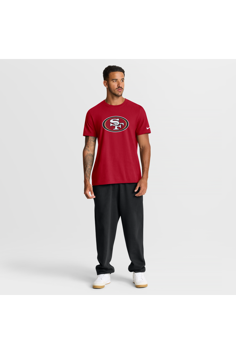 Men's Nike Scarlet San Francisco 49ers Essential Logo T-Shirt, Alternate, color, Scarlet