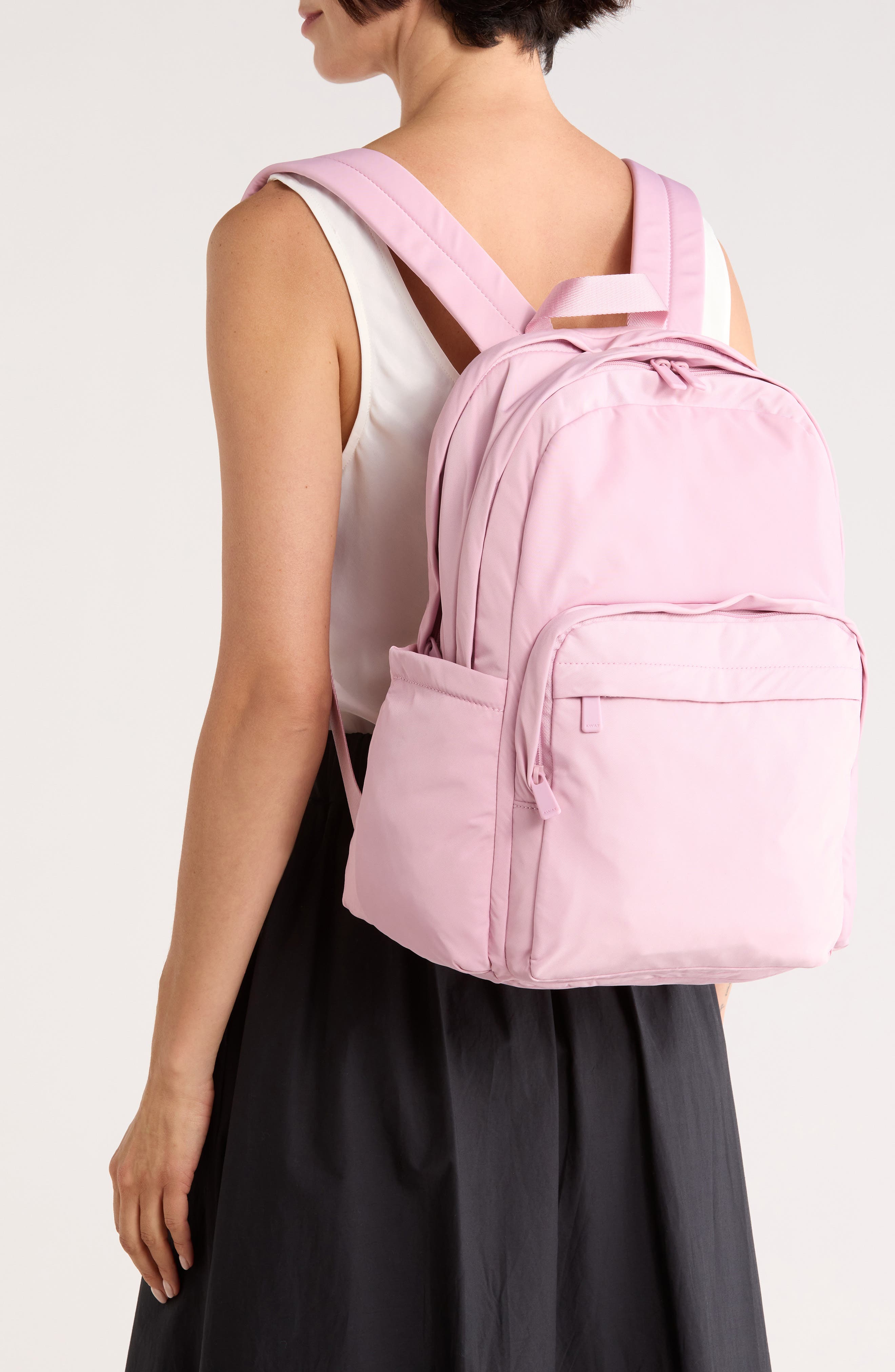 Away Large Featherlight Backpack, Alternate, color, Glacial Pink